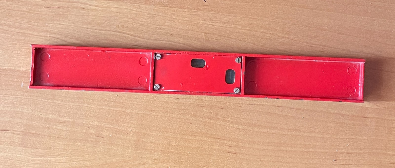 Vintage Soviet Metal Spirit Bubble Level US2-II 1979 USSR Tool Box GOST 9416-76