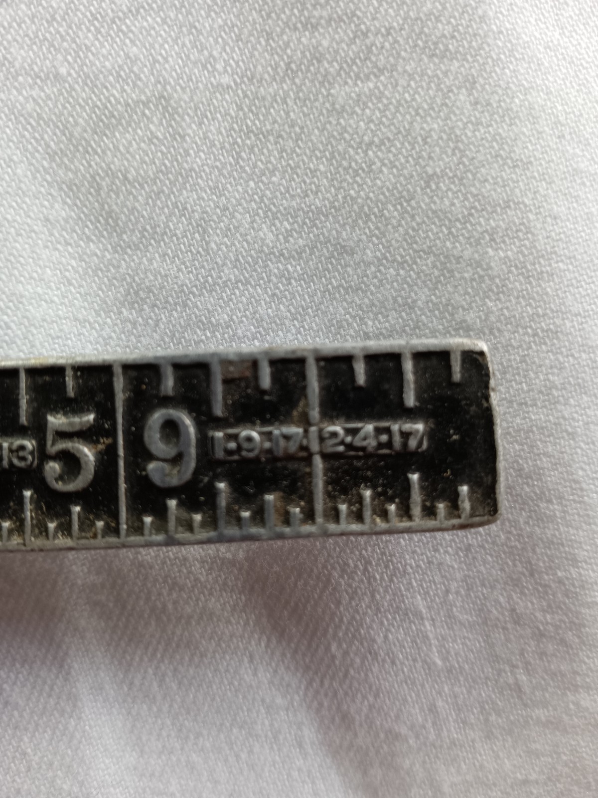 Vintage Stanley No 425 60” Aluminum Folding Zig Zag Rule Ruler USA