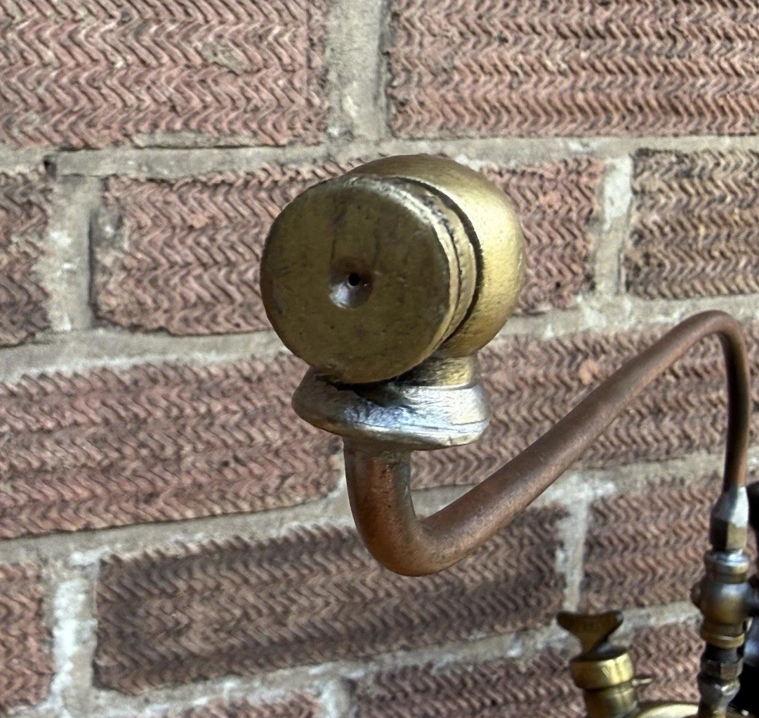Vintage Sievert Vapouria 12 Adapted Brass Blow Torch Lamp Stockholm Sweden