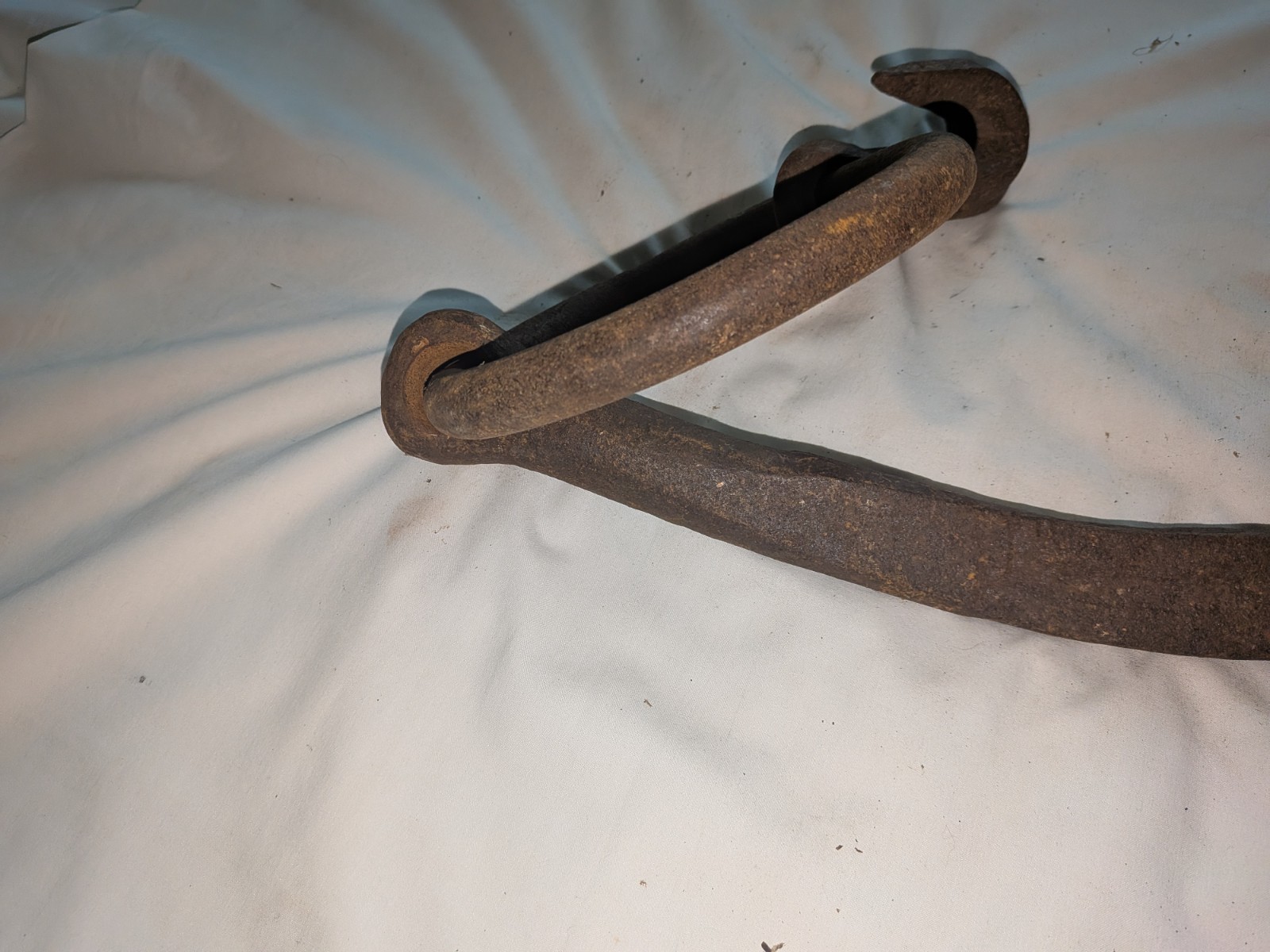 Beautiful HUGE Old ANTIQUE Vintage PEAVY / CANT HOOK w/ LARGE RING & Other Hook