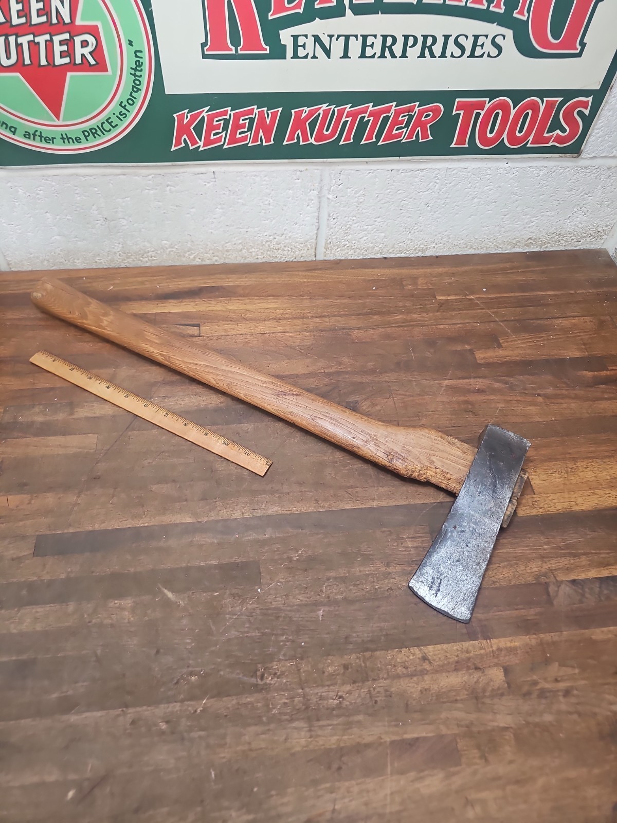 R84- Older modification FALLS CITY head to mortise type axe 3 lb 3 oz