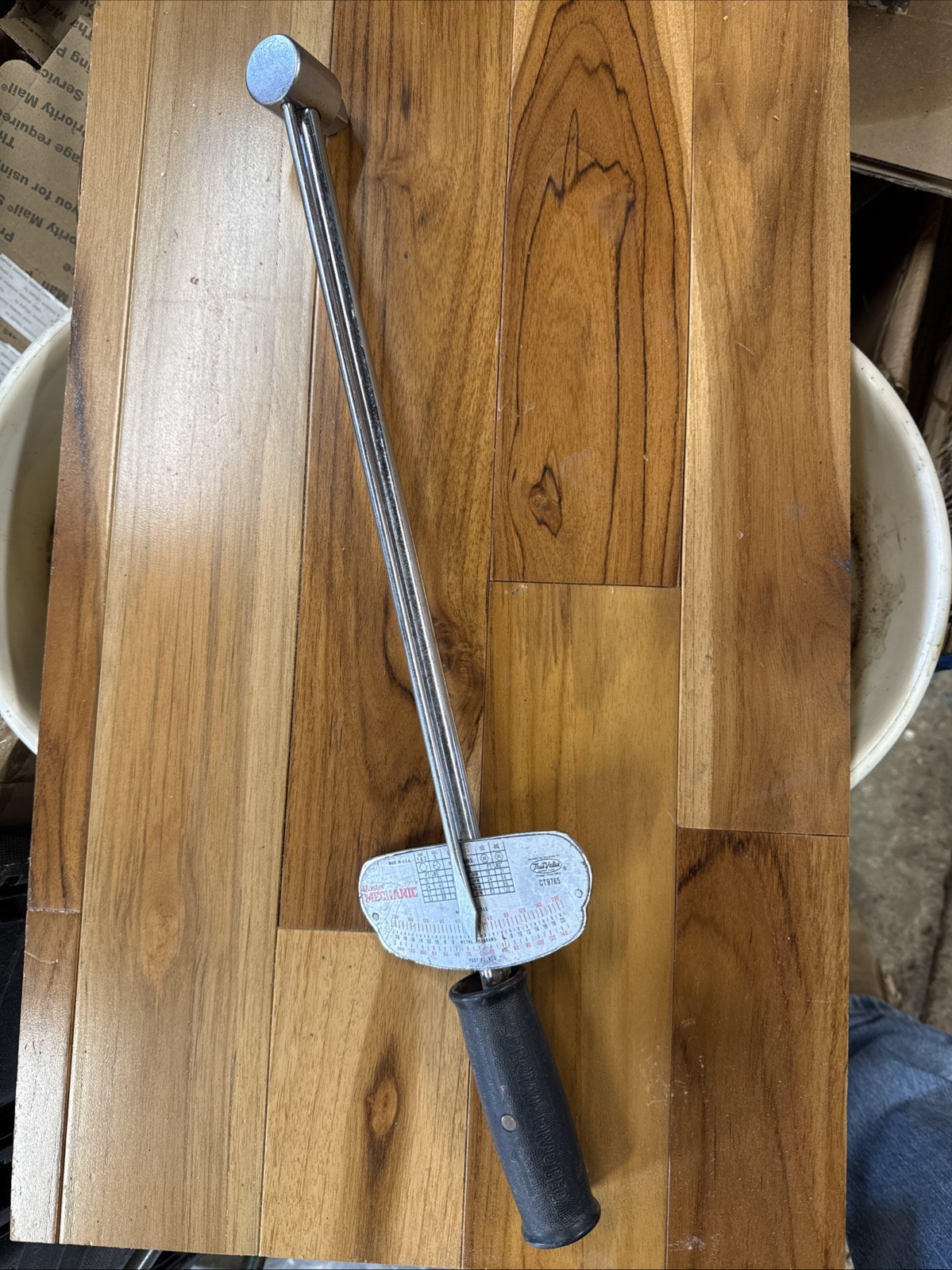 Vintage True Value CT9765 1/2″ drive beam pointer torque wrench USA Pivot Handle
