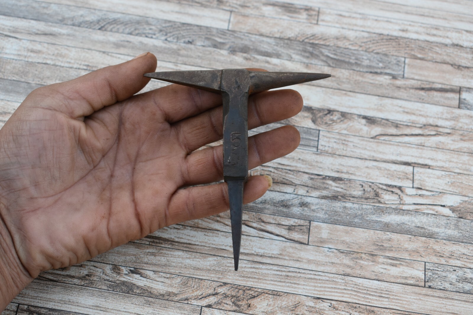 Vtg Iron Silversmith Jewelry Making Miniature Anvil Tools Farm Barn Decor 4.3 Oz