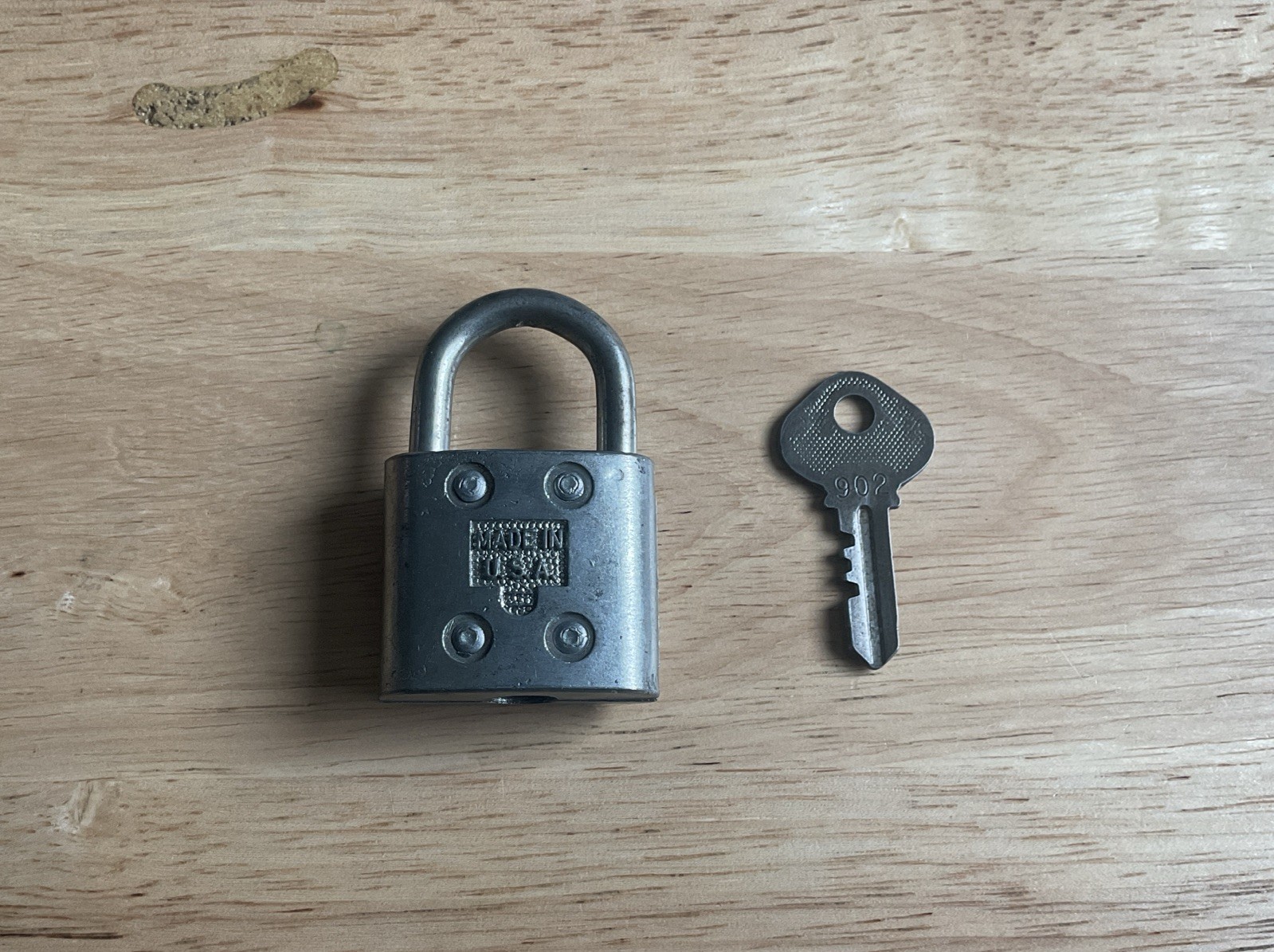 Vintage Slaymaker Lock With Key