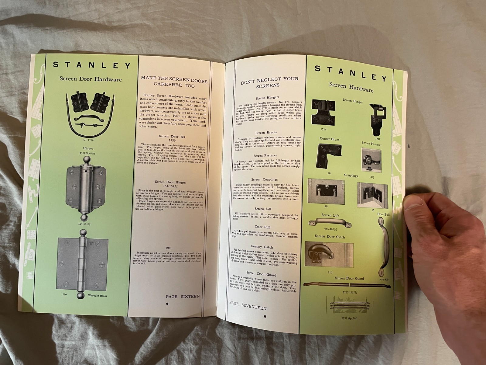 Stanley Works Hardware 1930’s Vintage Catalog for Homes & Garage Doors