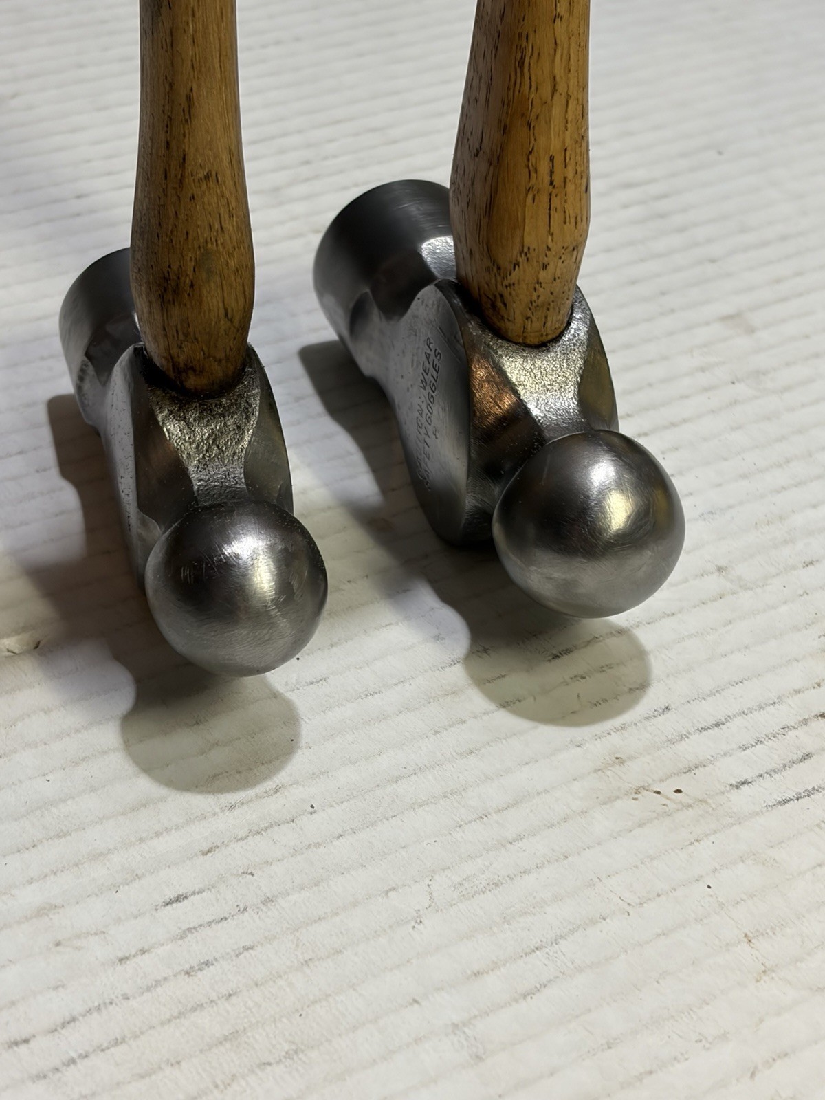 Vintage Pair Blue Point by Snap-on Hammers 20oz/24oz Kenosha Wis. USA