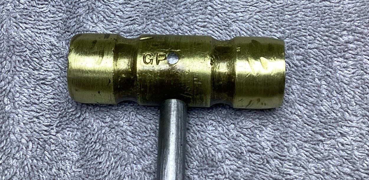 VTG. BRASS MACHINIST, GUNSMITH, JEWELER HAMMER