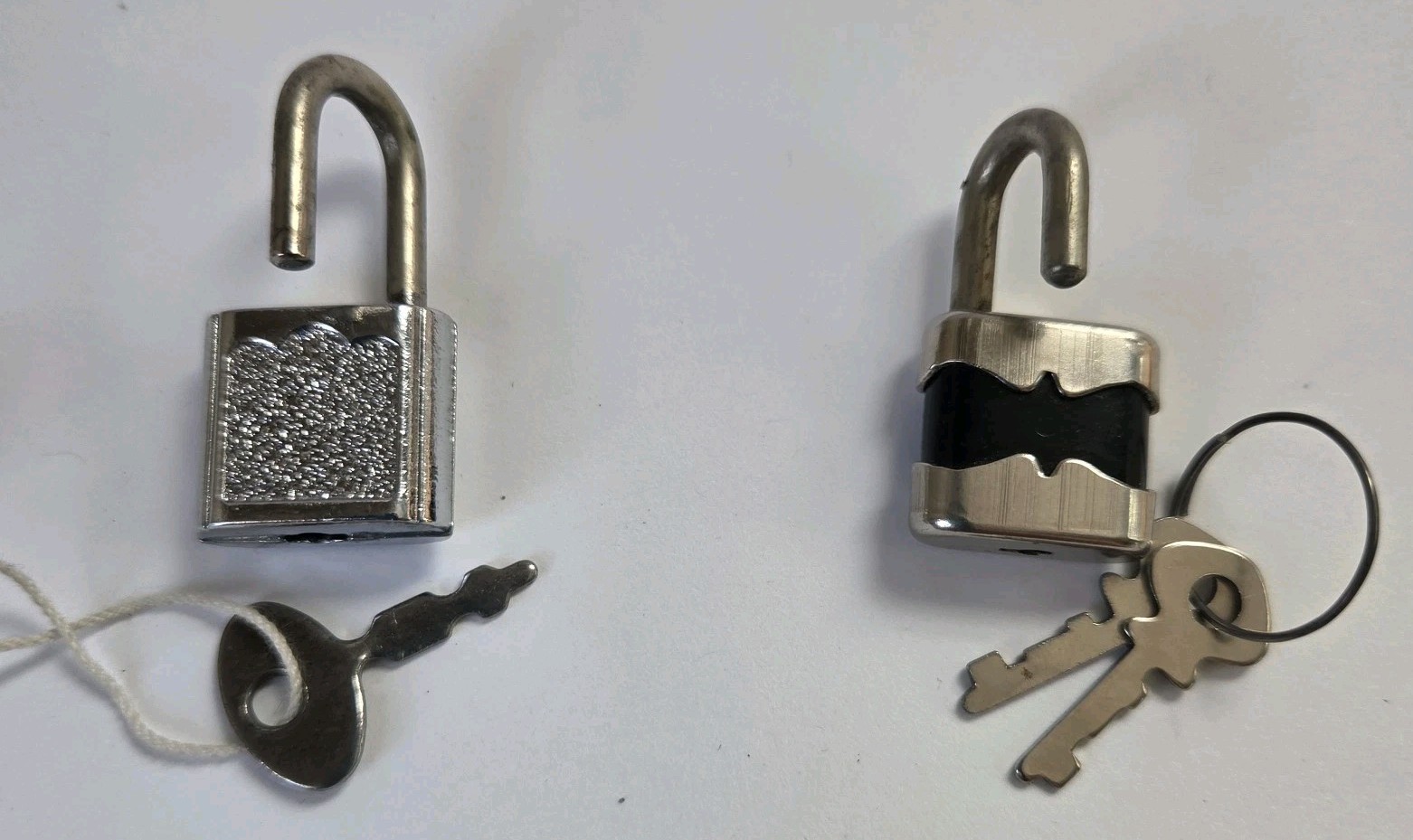 Vintage Miniature Padlocks Lot of 2 with Keys Luggage Diaries Backpacks Jewelry