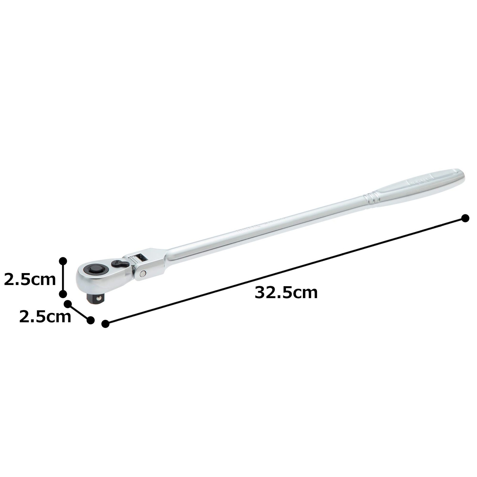 TONE RH3FHL Long Flex Head Ratchet Handle Hold Type 3/8″ Drive 327mm 72 Teeth