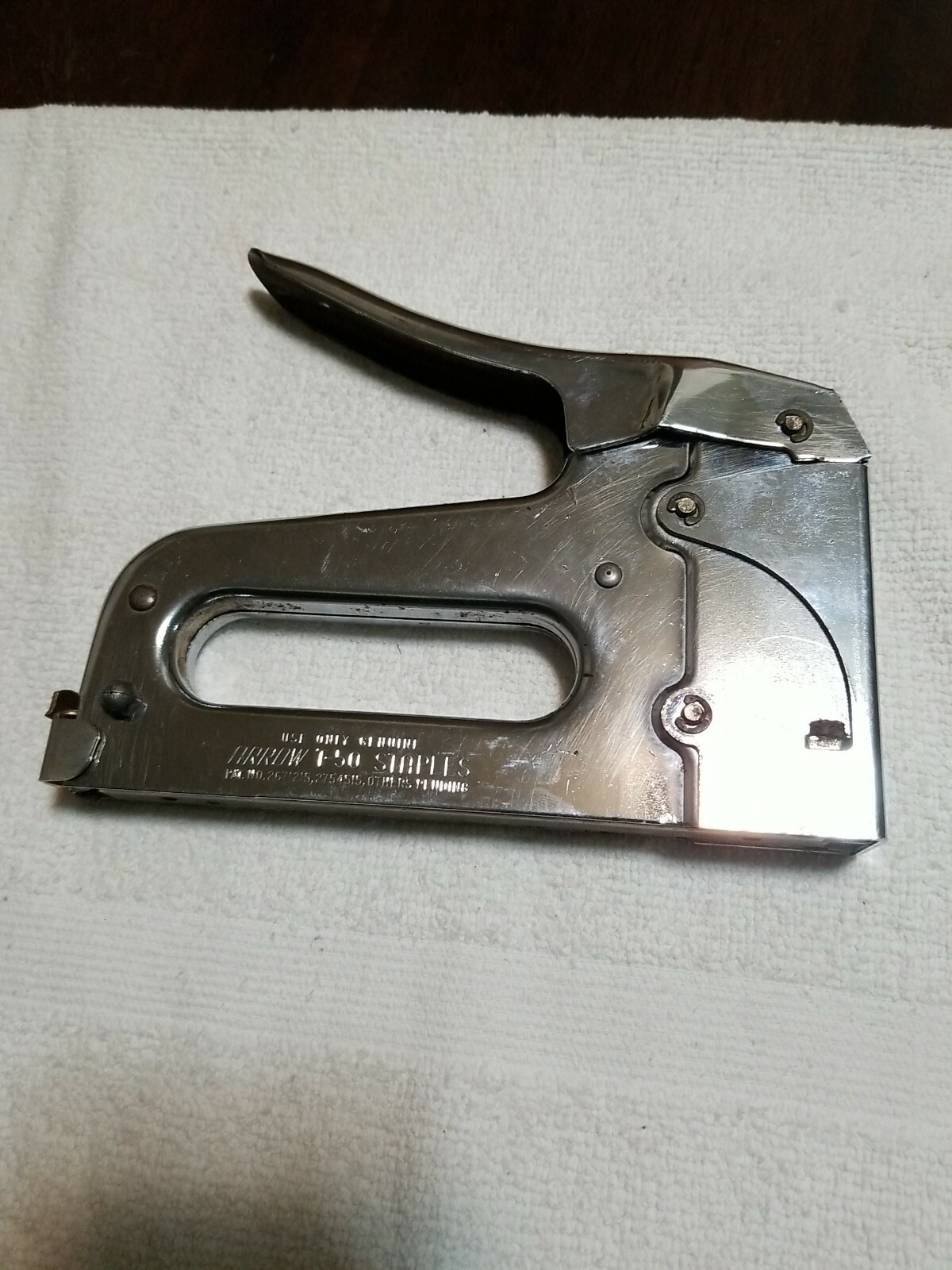 Vintage Arrow Fastener Model T50 Heavy Duty Spring Staple Gun Stapler USA Made