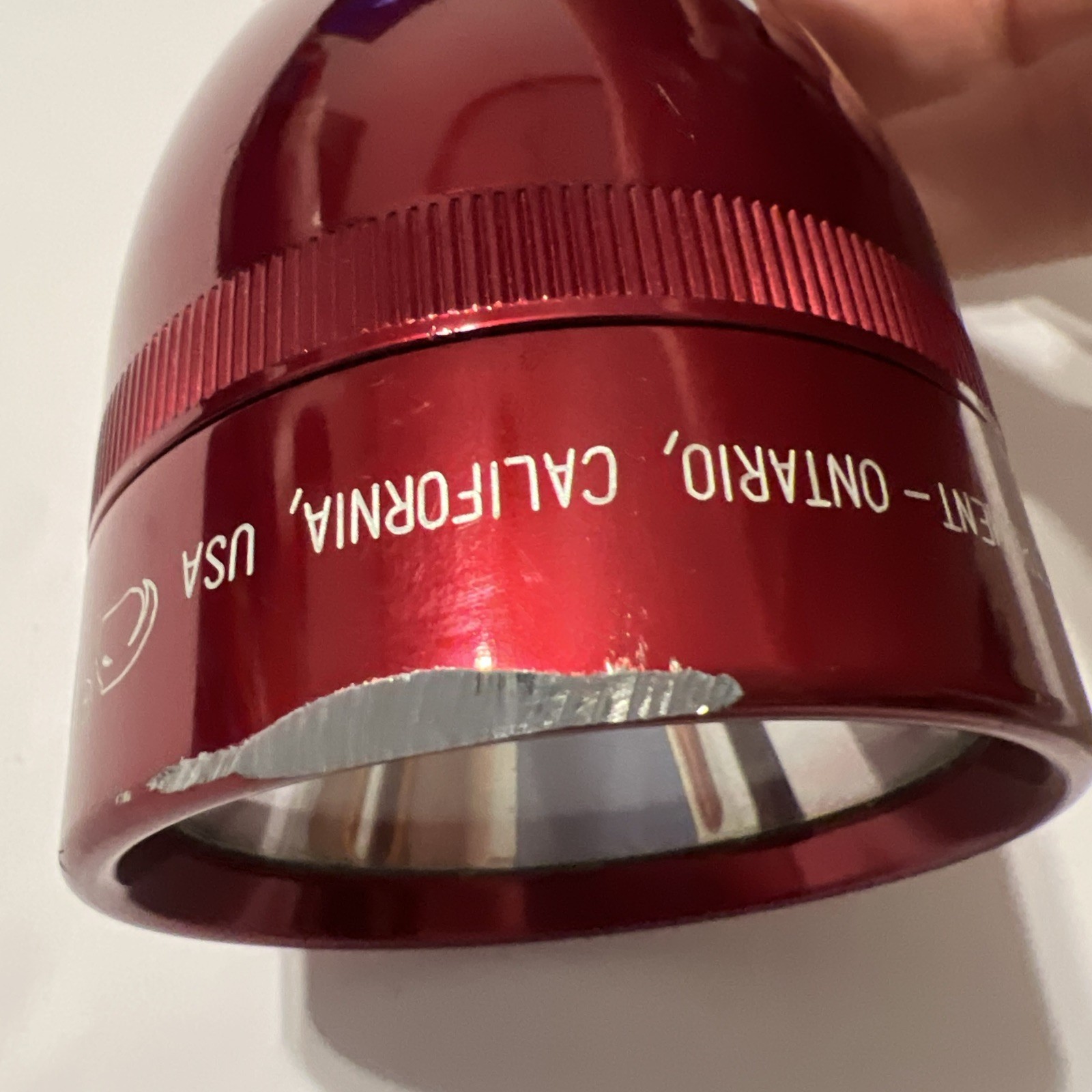 MagLite Vintage Flashlight Red takes 3D Batteries. Model D3049779603