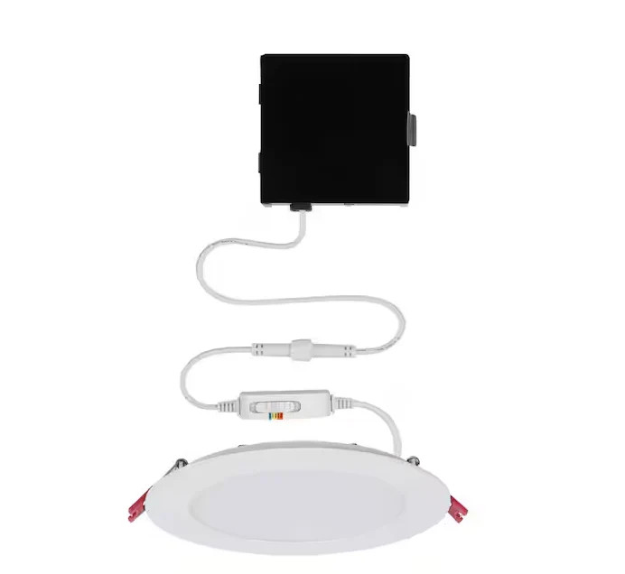Ultra Slim 6 in. Adjustable Canless Indoor/Outdoor LED Recessed Light Kit