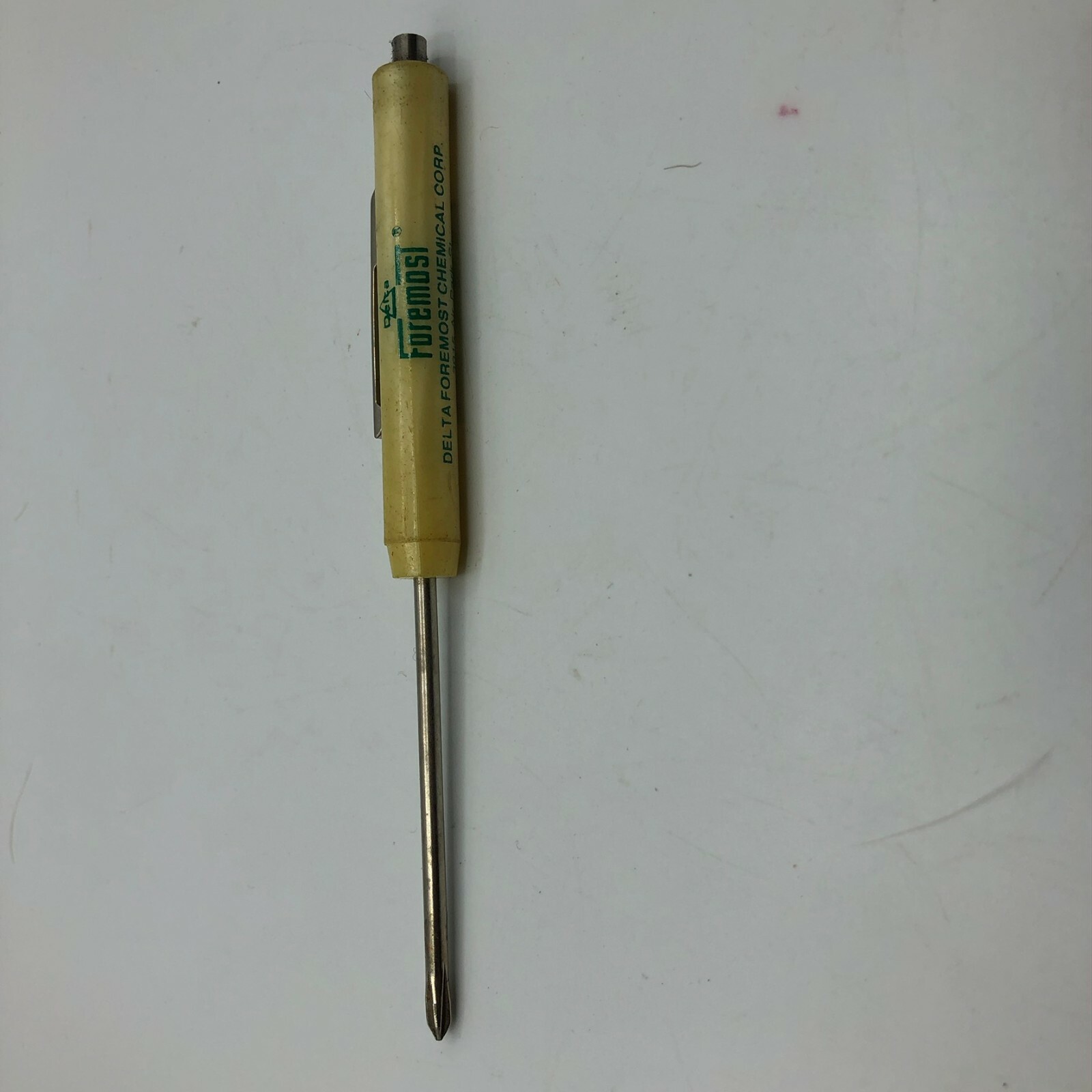 Phillips Screwdriver Delta Foremost Chemical Memphis Advertising Pocket Tool