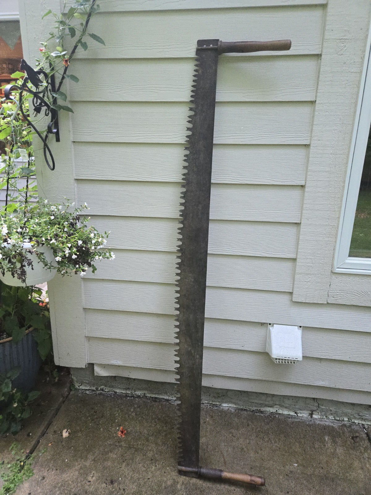 Antique 65 1/2″ 2 Man Crosscut Lumberjack Saw FREE SHIPPING