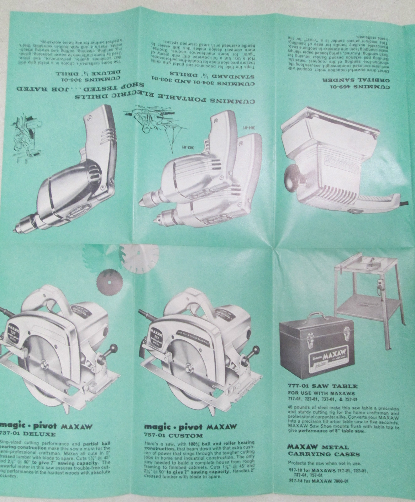 Vintage Cummings Power Portable Electric Tools John Oster Sales Booklet Catalog
