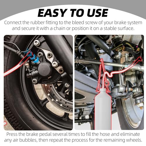 0.8L Brake Bleeder Vacuum Pump Kit, Fluid Extractor, Master Cylinder Bleeder