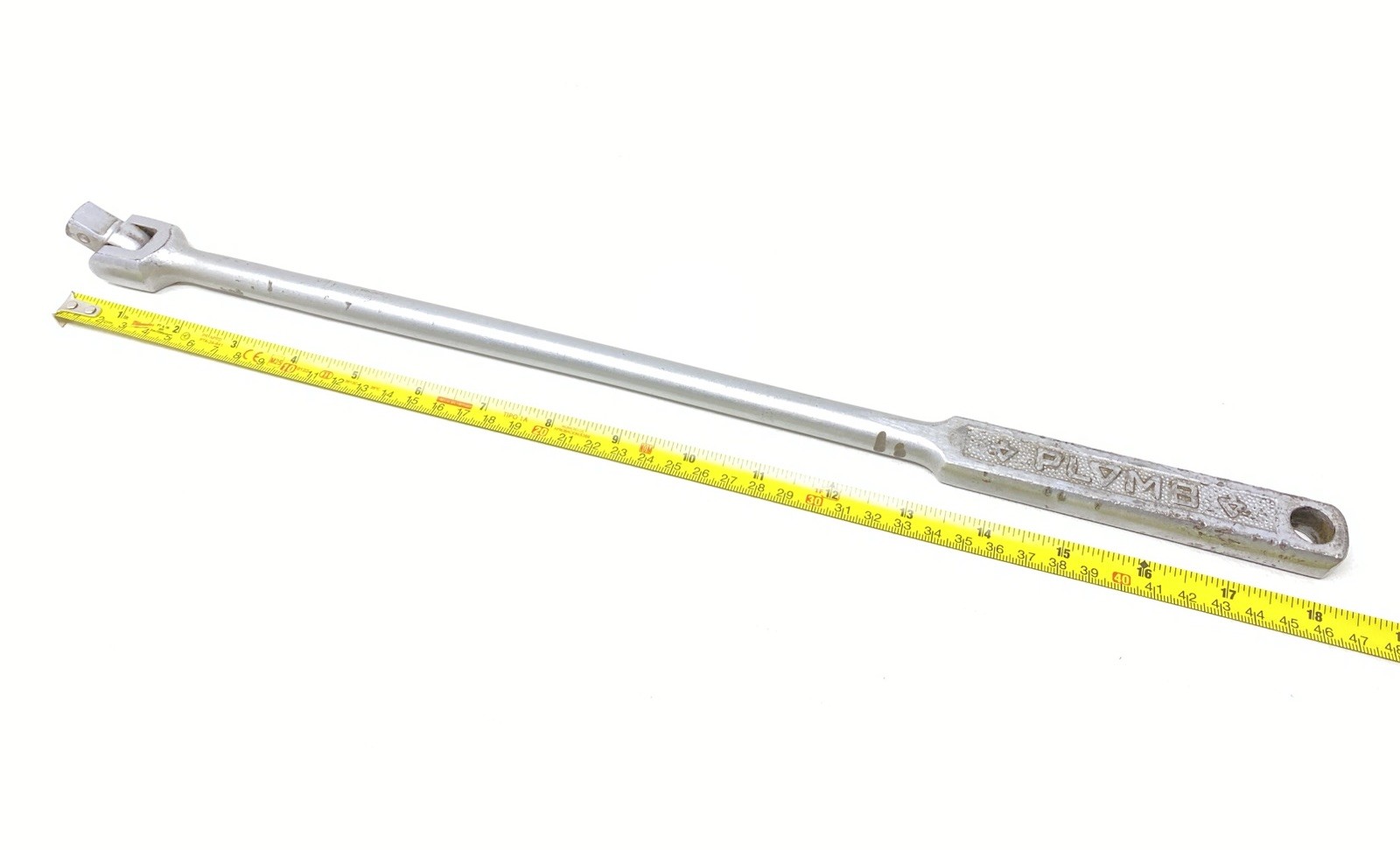 Vintage PLOMB PLUMB Pebble Finish Handle 18″ Long Breaker Bar 1/2″ Drive USA