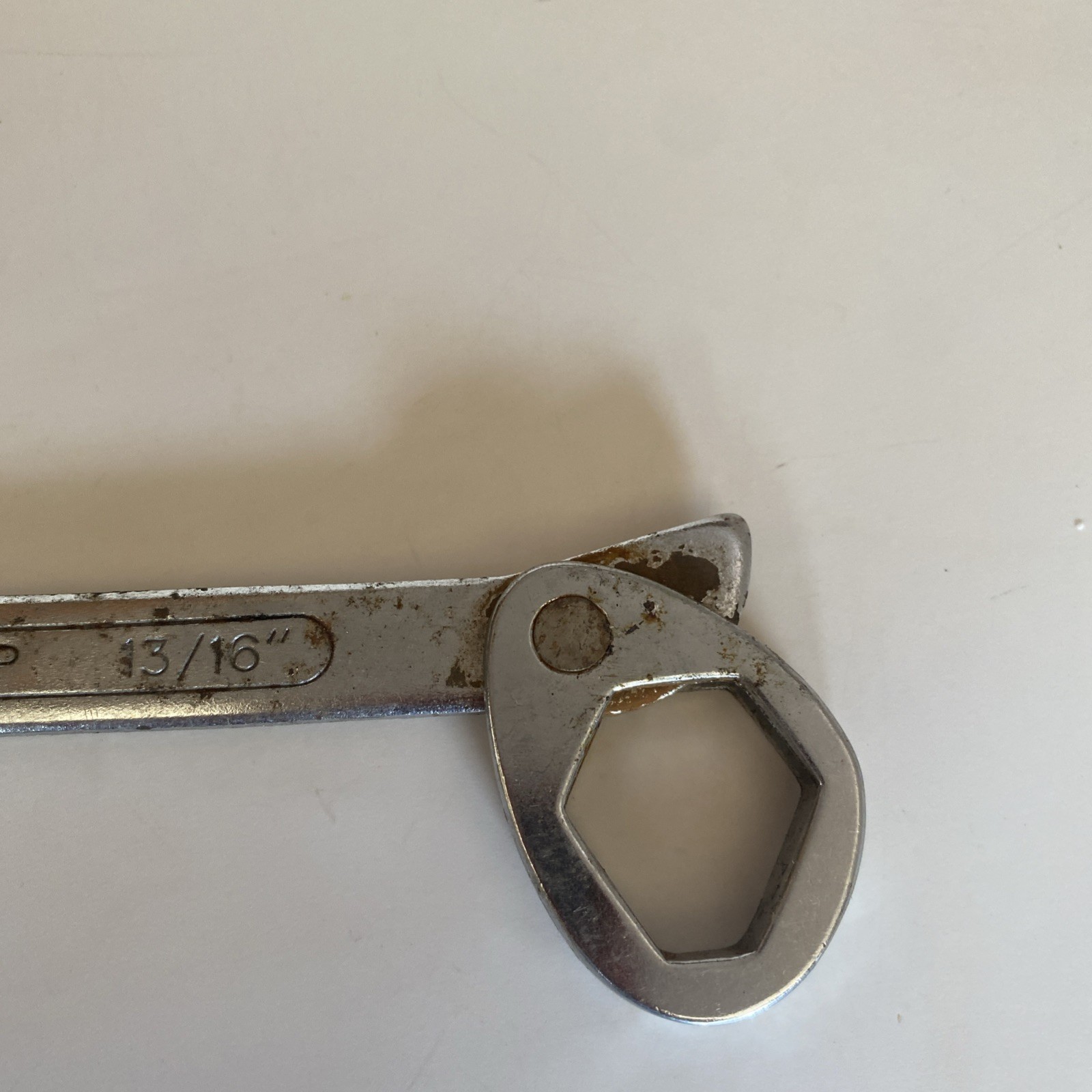 VGC Vtg. Super-Grip Universal Wrench SAE Metric 3/8” 13/16″ 9-14mm & 15-22mm