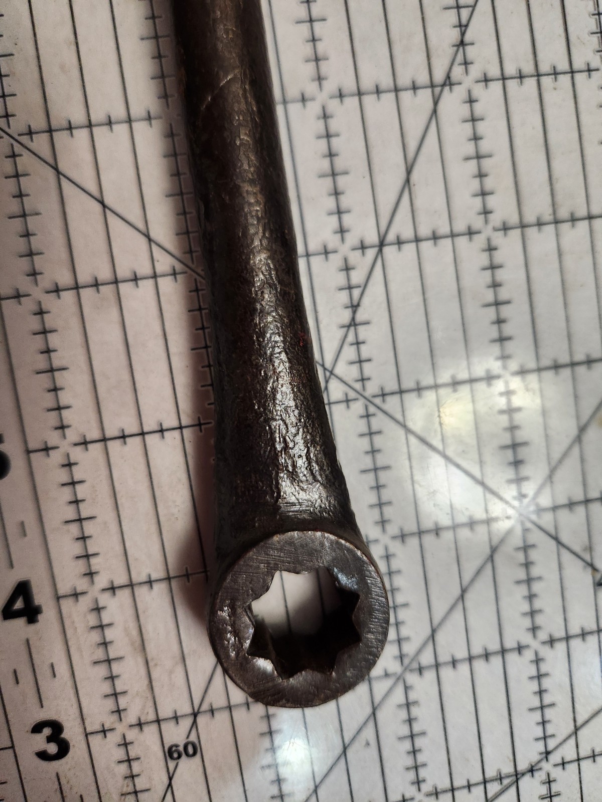 Vintage Ford Brake Wrench Box End 8 Point 7/16″ 1/2″ Round Beam Possible USA