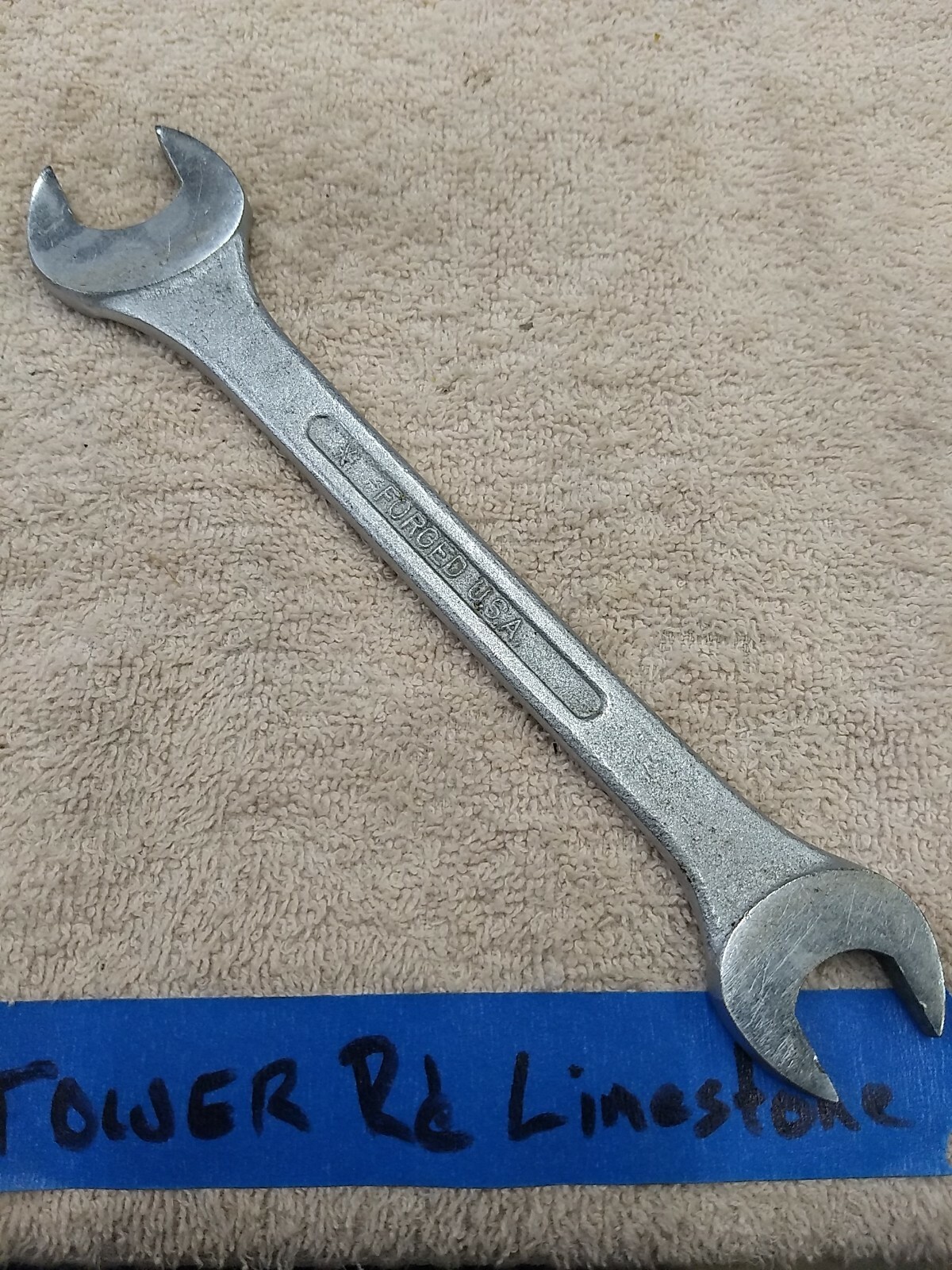 Vintage Montgomery Ward Powr-Kraft USA Open End Wrench 5/8×3/4
