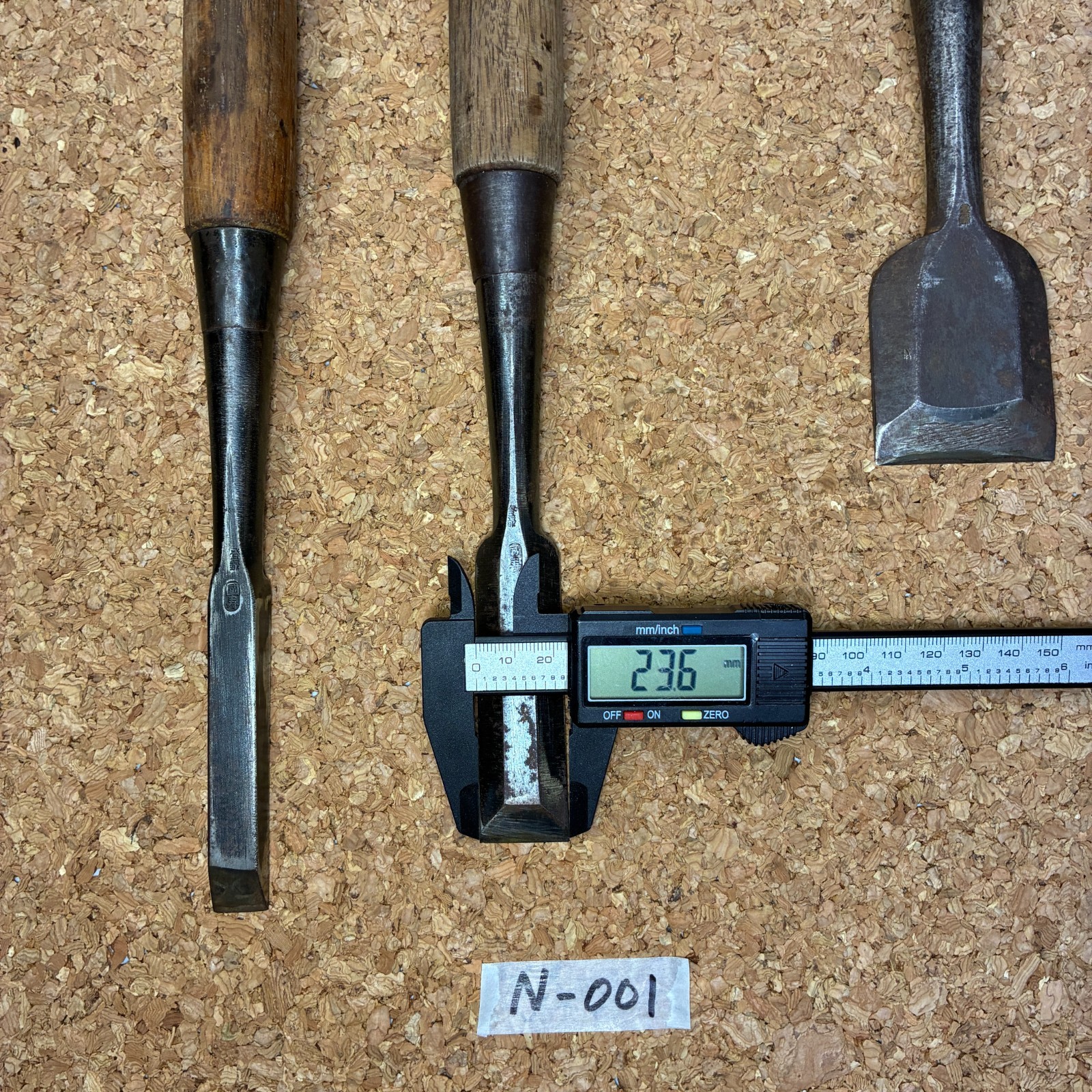 Japanese NOMI Chisel #N-001 , Set of 3 Carpenter Hand Tool Sculpture JAPAN,