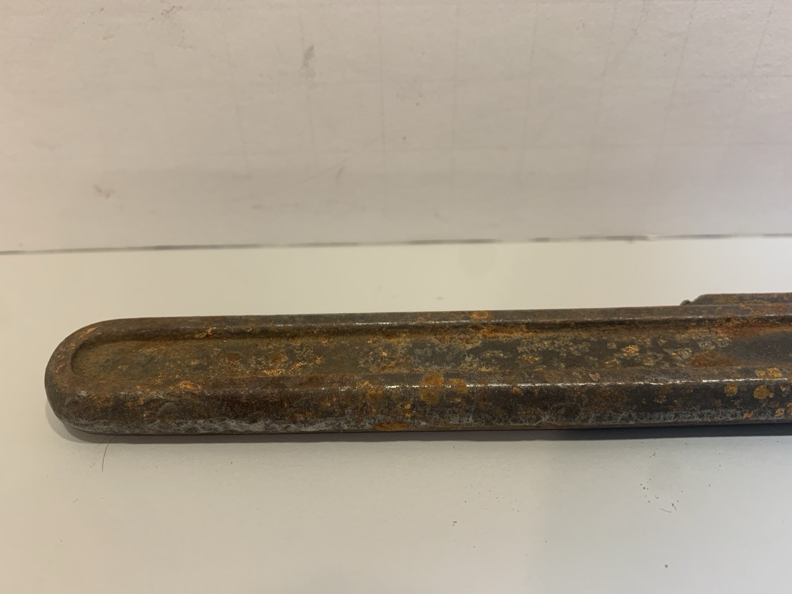 Vintage Forged Steel U.S.A. 9 Inch Monkey Wrench, length stamped Adjustable Head