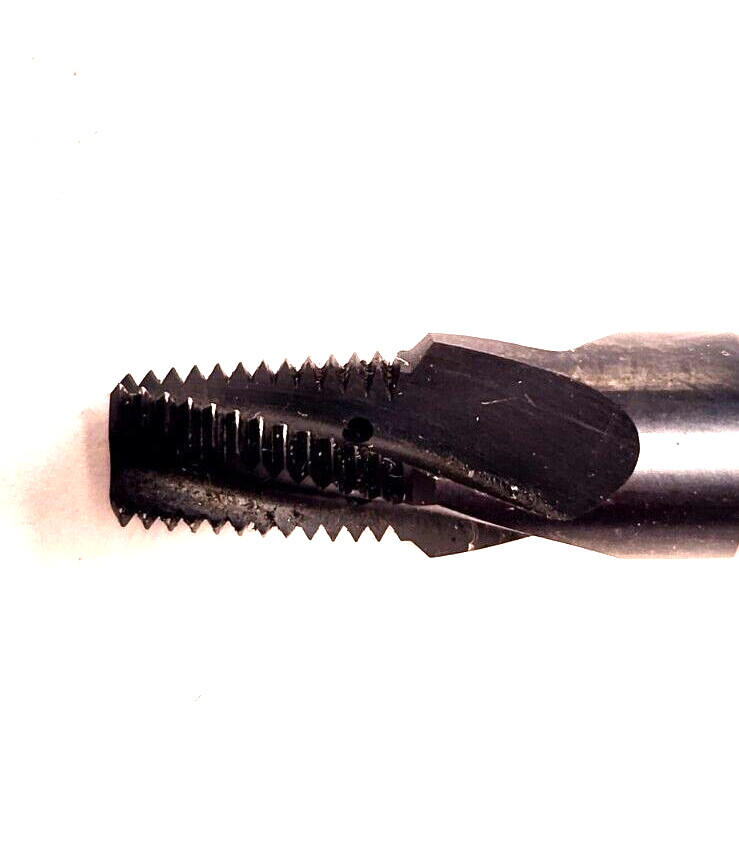 1/8-27 NPT 4F TIALN COATED SOLID CARBIDE THREAD MILL 3/8 SHANK (USED-GOOD COND.)