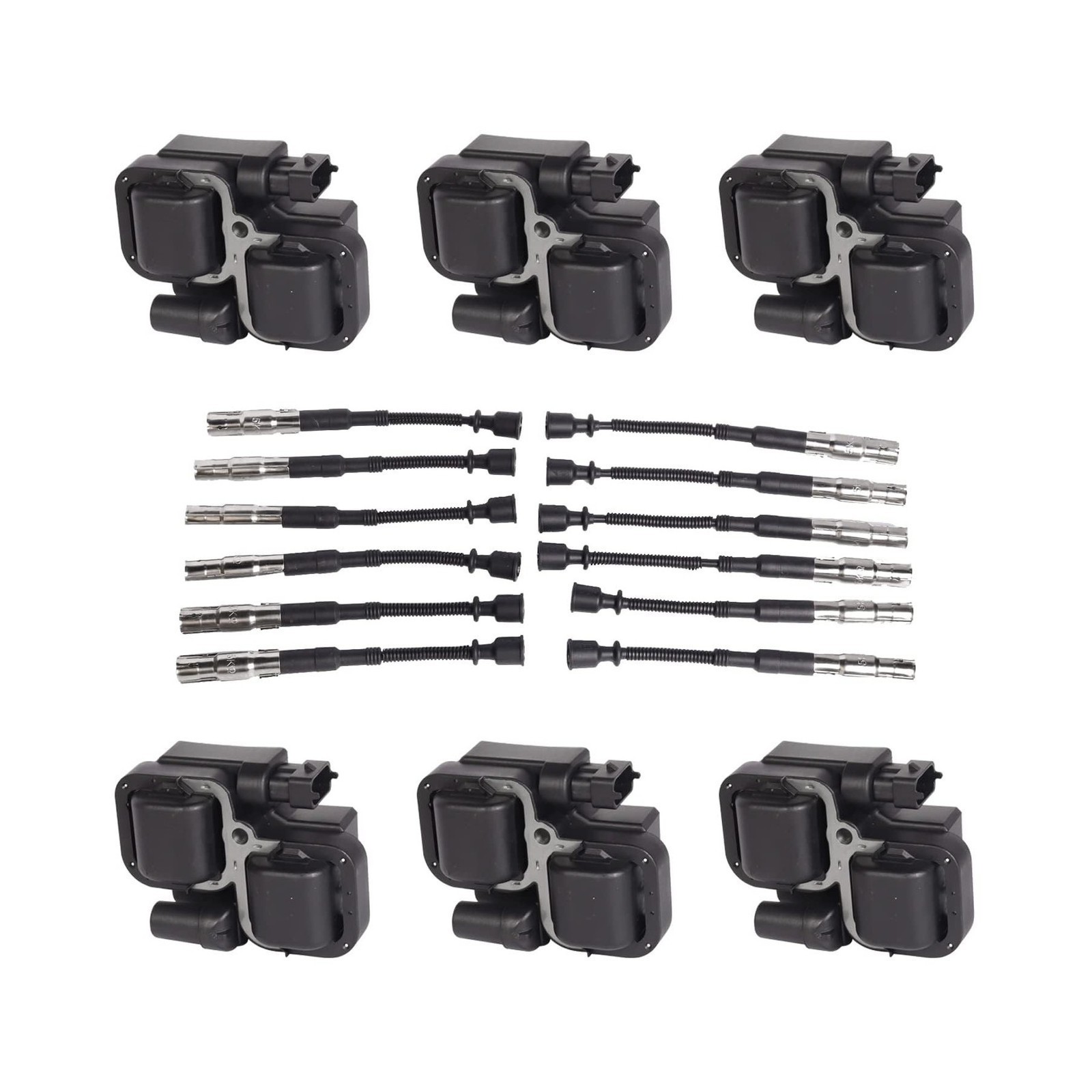 Ignition Coil Set w/Wire Fit For Mercedes-Benz 2.6-3.7L 6pc – 0001587303