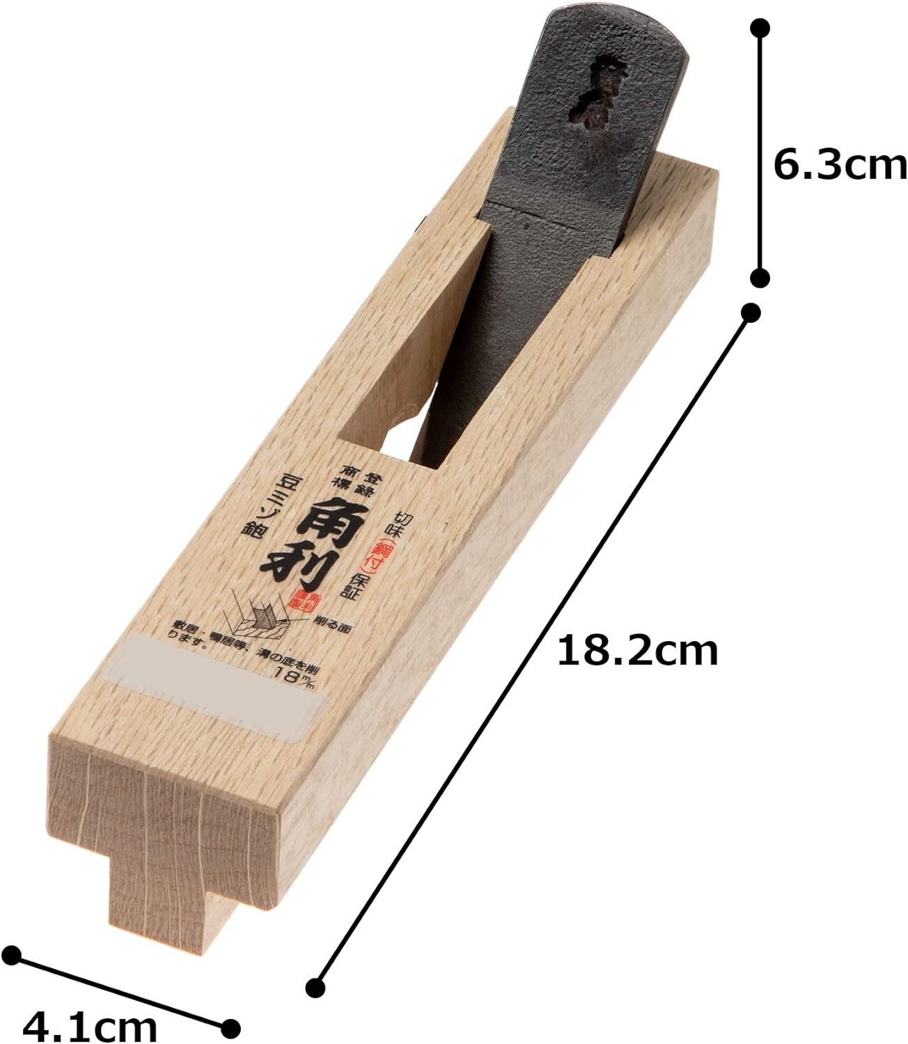 KAKURI Bean Mizo Plane Effective Cutting Width/0.7in 1.6×7.1in 230g JAPAN NEW