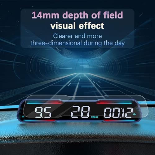 Digital GPS Speedometer Universal Head Up Display for Car Large LCD Display G19