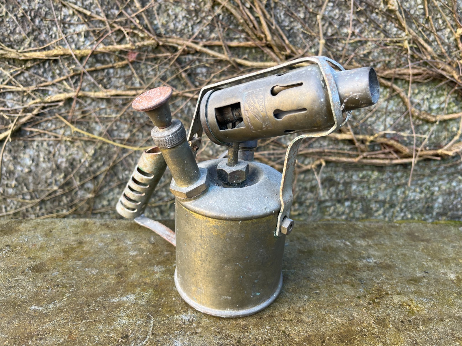 Vintage brass blow lamp, in good original condition.
