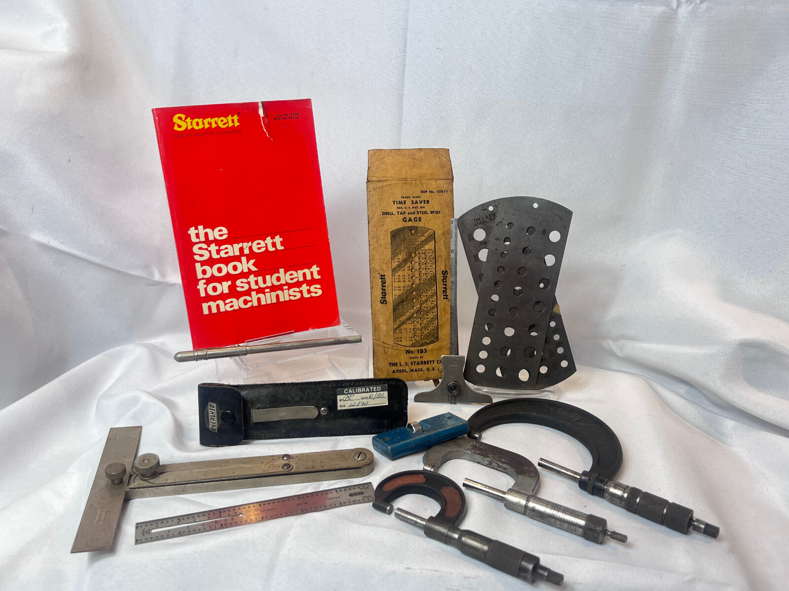 Ruler Caliper Lot Brown & Sharpe Central Tool Co Craftsman Starrett Goodell