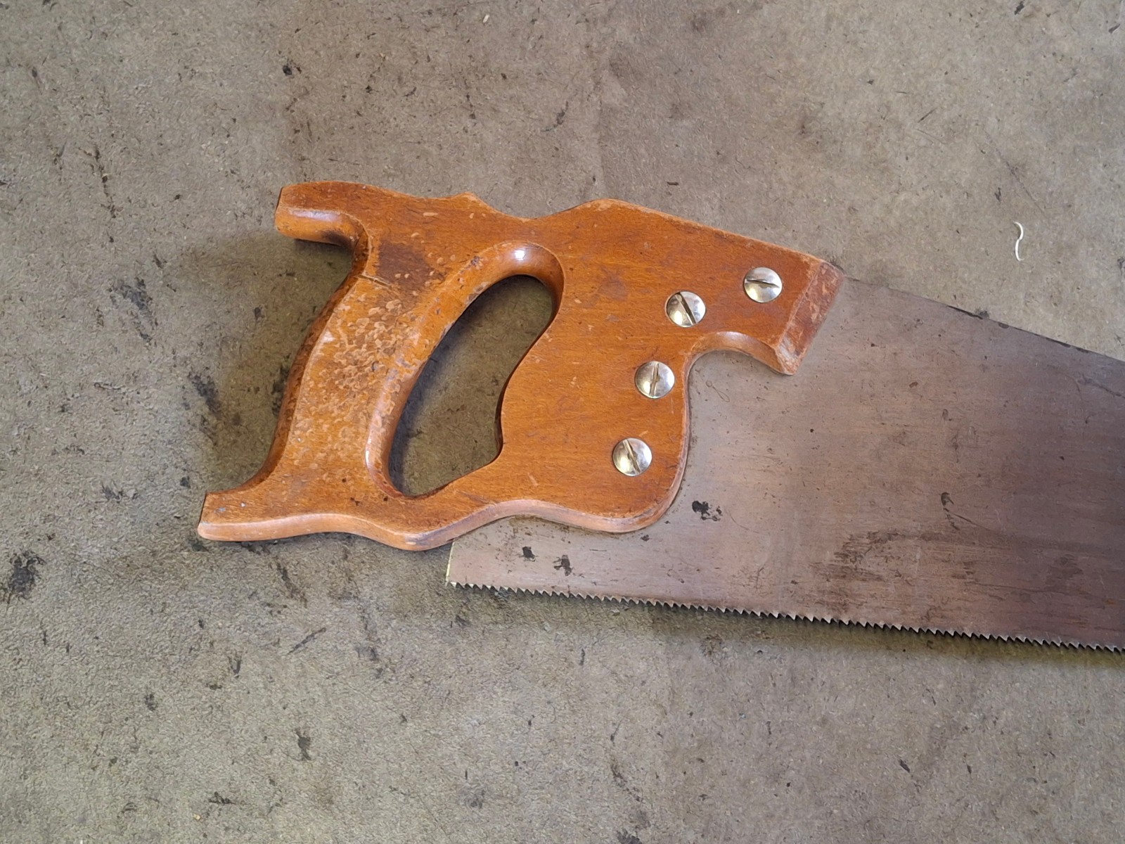 Vintage E.C. Atkins Silver Steel No. 51 Wood Saw Handsaw Skew-back 20″ Blade