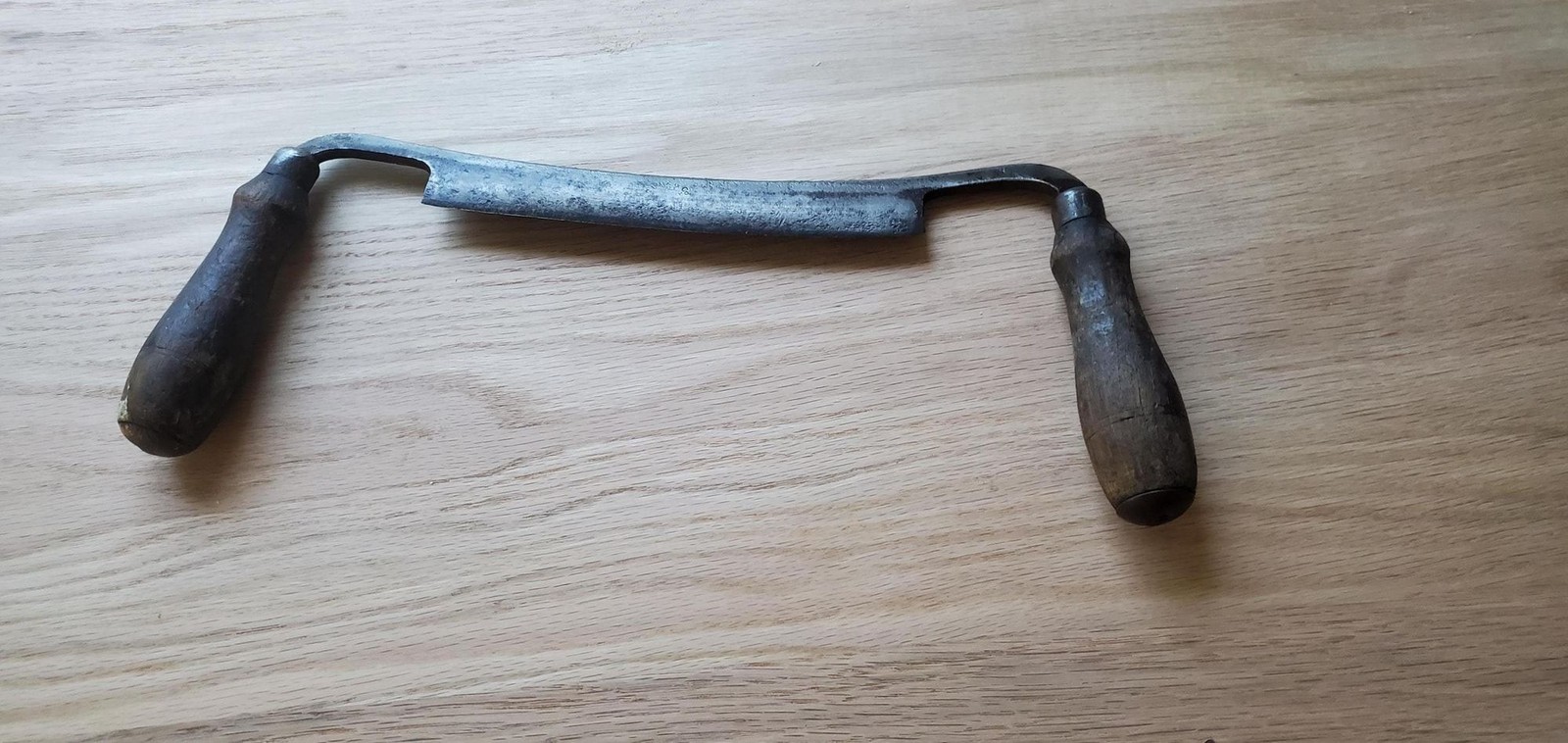 Vintage G.I. Mix & Co. 8-Inch Draw Knife | Antique Hand-Forged Woodworking Tool