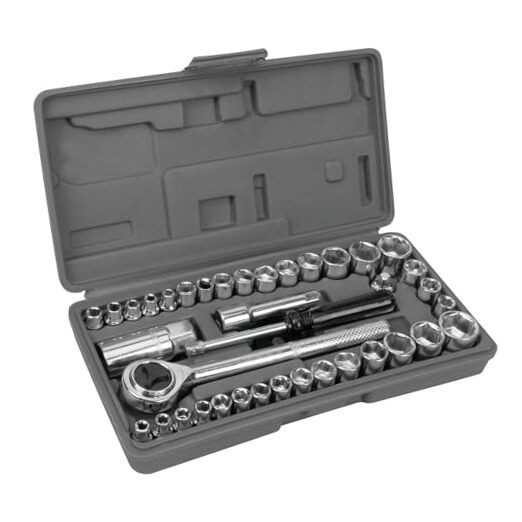 W1173 SAE/Metric 40-Piece SAE and Metric 1/4 40-Piece (Pack of 1) Socket Set