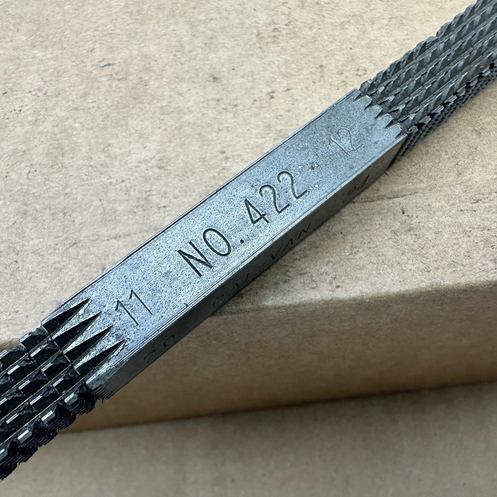 Vintage Cal-Van Made In USA Square Thread File No 422 Metric – Good Shape