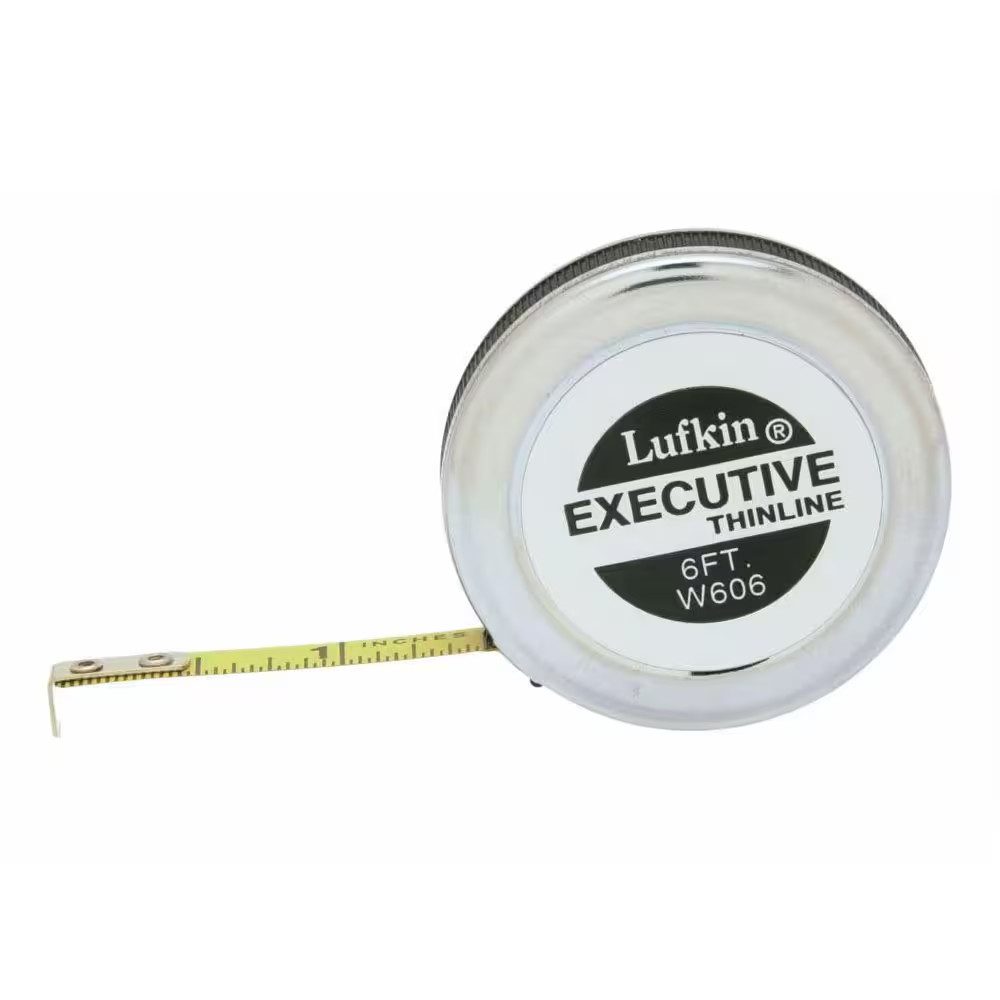 Lufkin 1/4 In. X 6 Ft. Executive Thinline Pocket Tape Measure Free Shipping