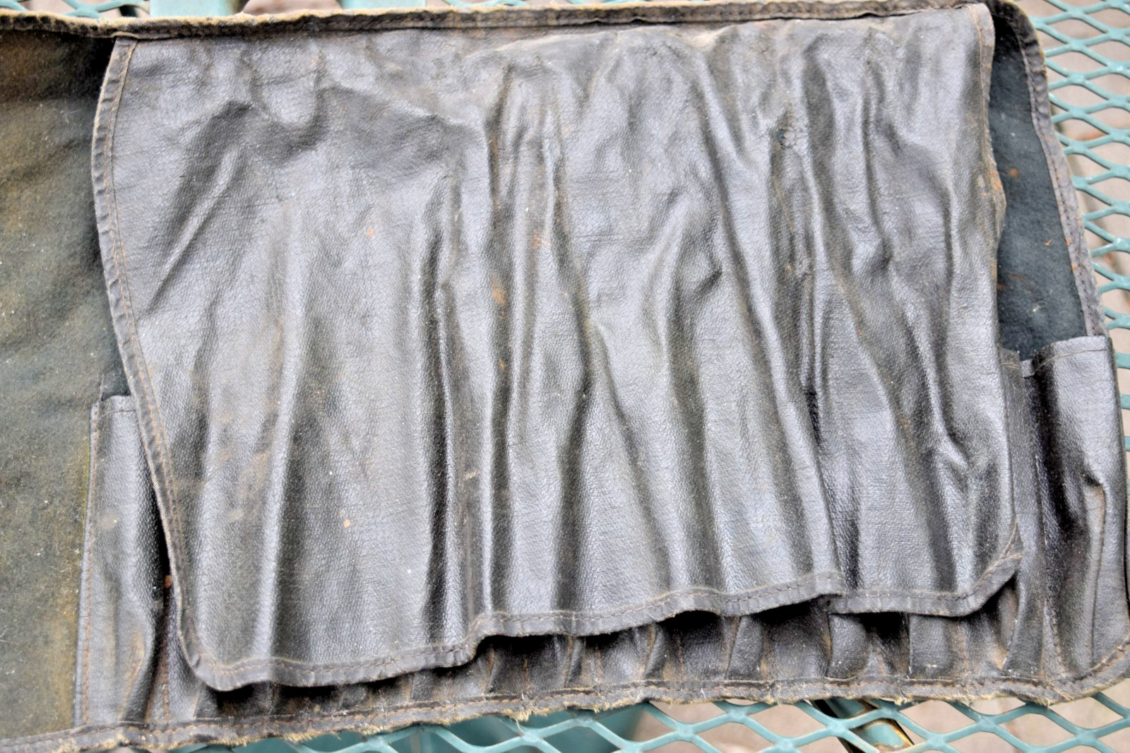 Irwin Set of 12 Auger Drill Bit Square Tapered (preowned) Roll Up Canvas Bag USA