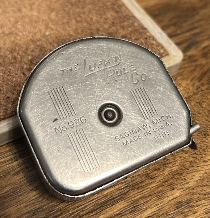 Vintage Mezurall The Luflin Rule Co. No. 926 Steel 72″ 6ft Tape Measure