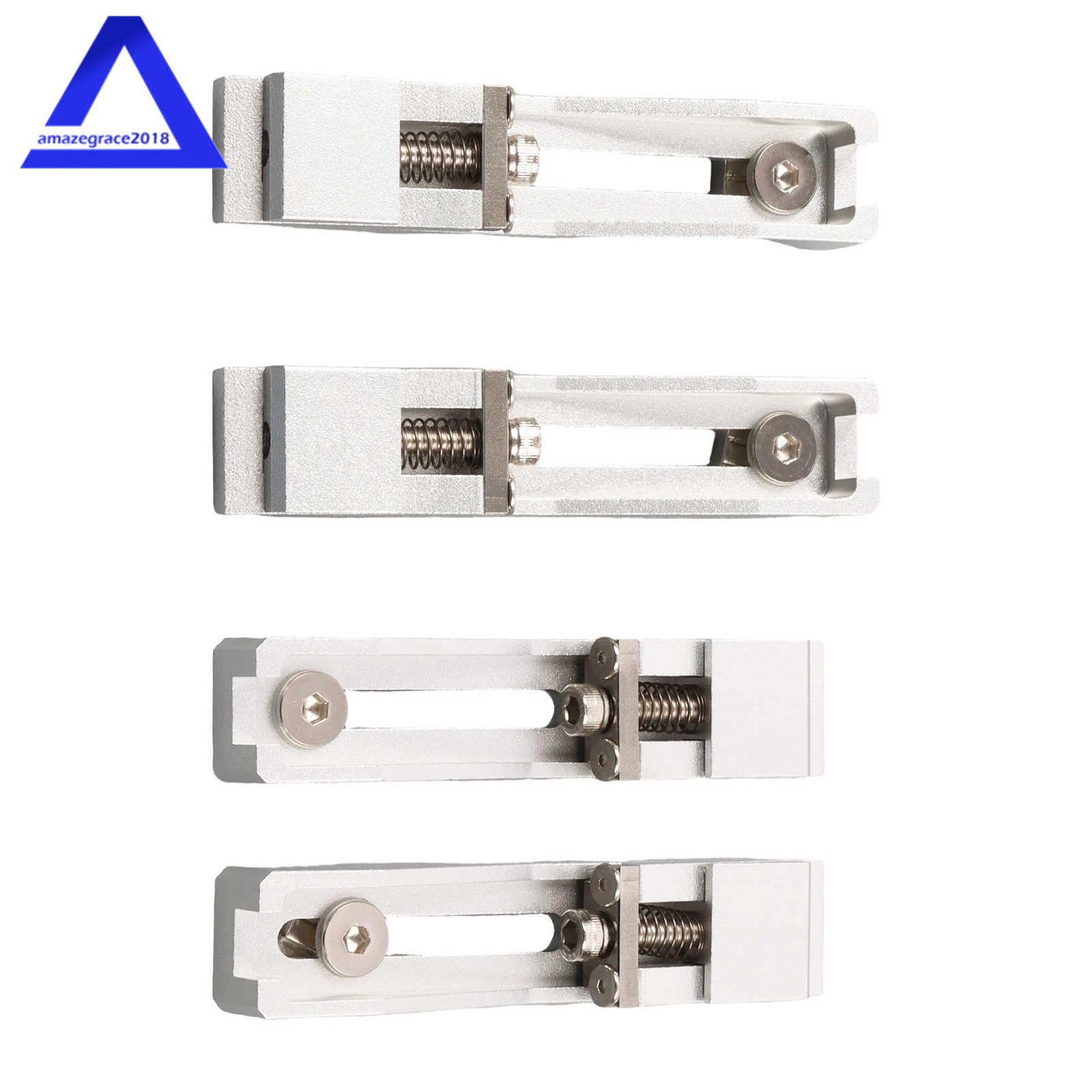 4 PCS Upgrade CNC Router Vise Low Profile Aluminum Toe Clamp 4.2×0.9×0.6 Inch