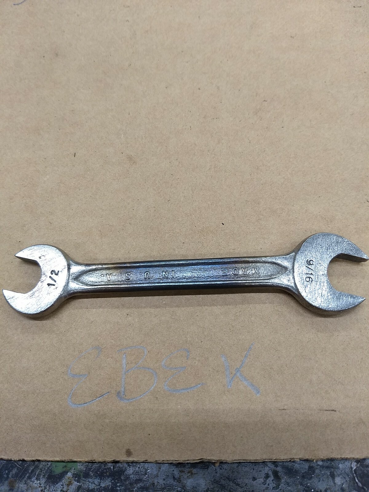 Indestro USA 0725B 1/2″ X 9/16″ Open End Wrench Select Steel