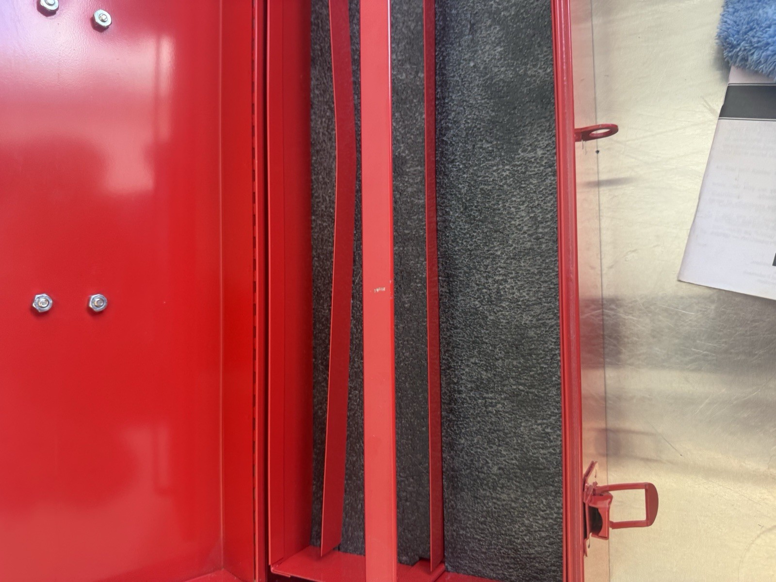 Vintage Snap On Red Handheld Tool Box Removable Divider Tray KRA 250B