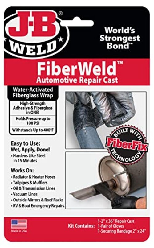 38237 FiberWeld 2 in. W x 36 in. L Automotive Repair Cast Kit, Black