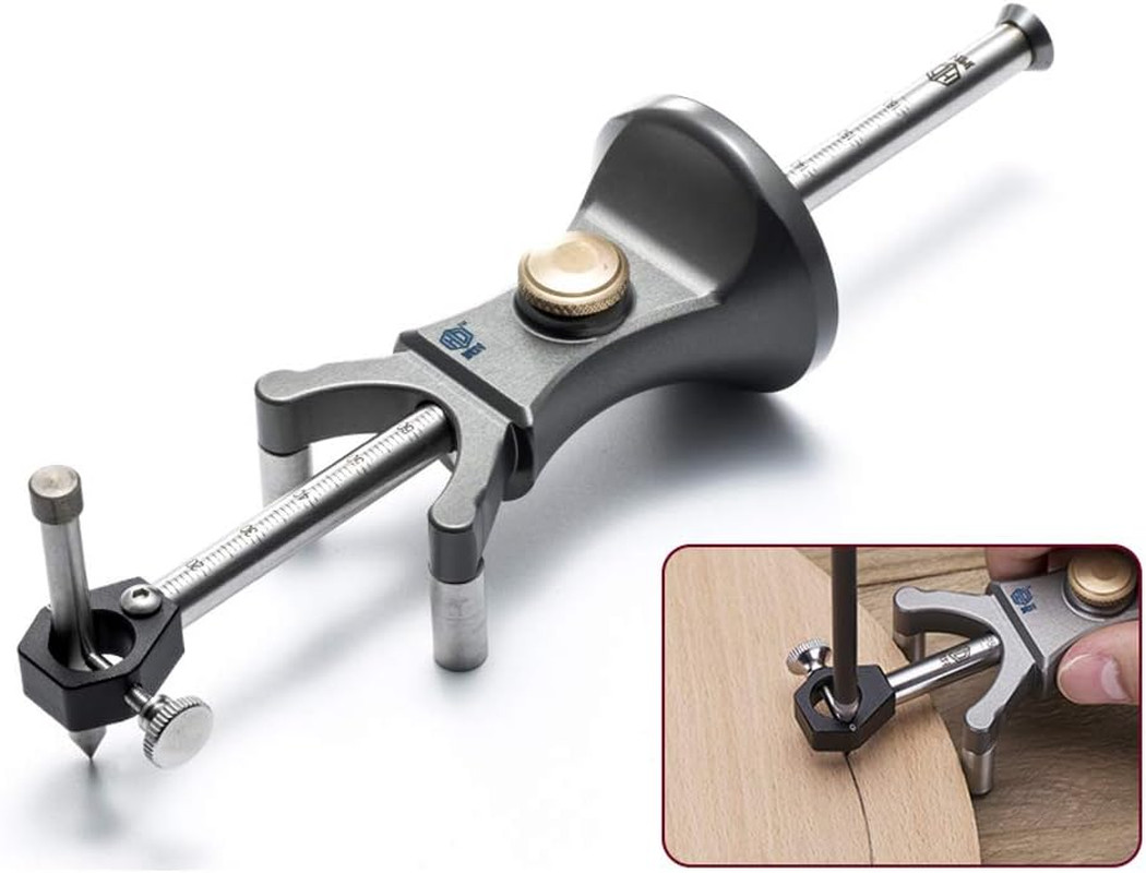 Wood Scribe Tool Wheel Marking Gauge Woodworking Tool Set 180 MM Sliding Mark Sc