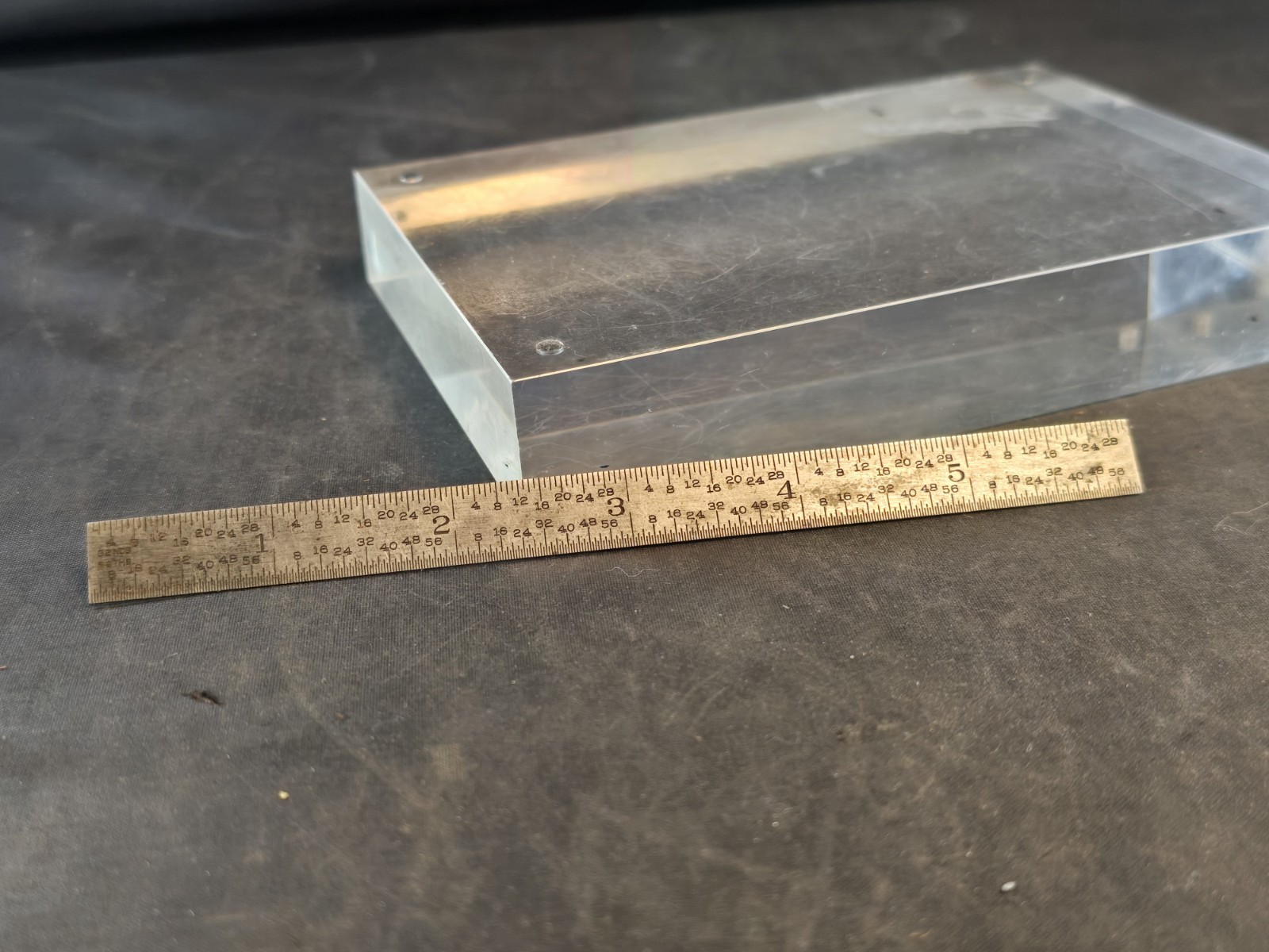 Vintage Lufkin 2105R 6″ RULER Tempered Stainless Steel
