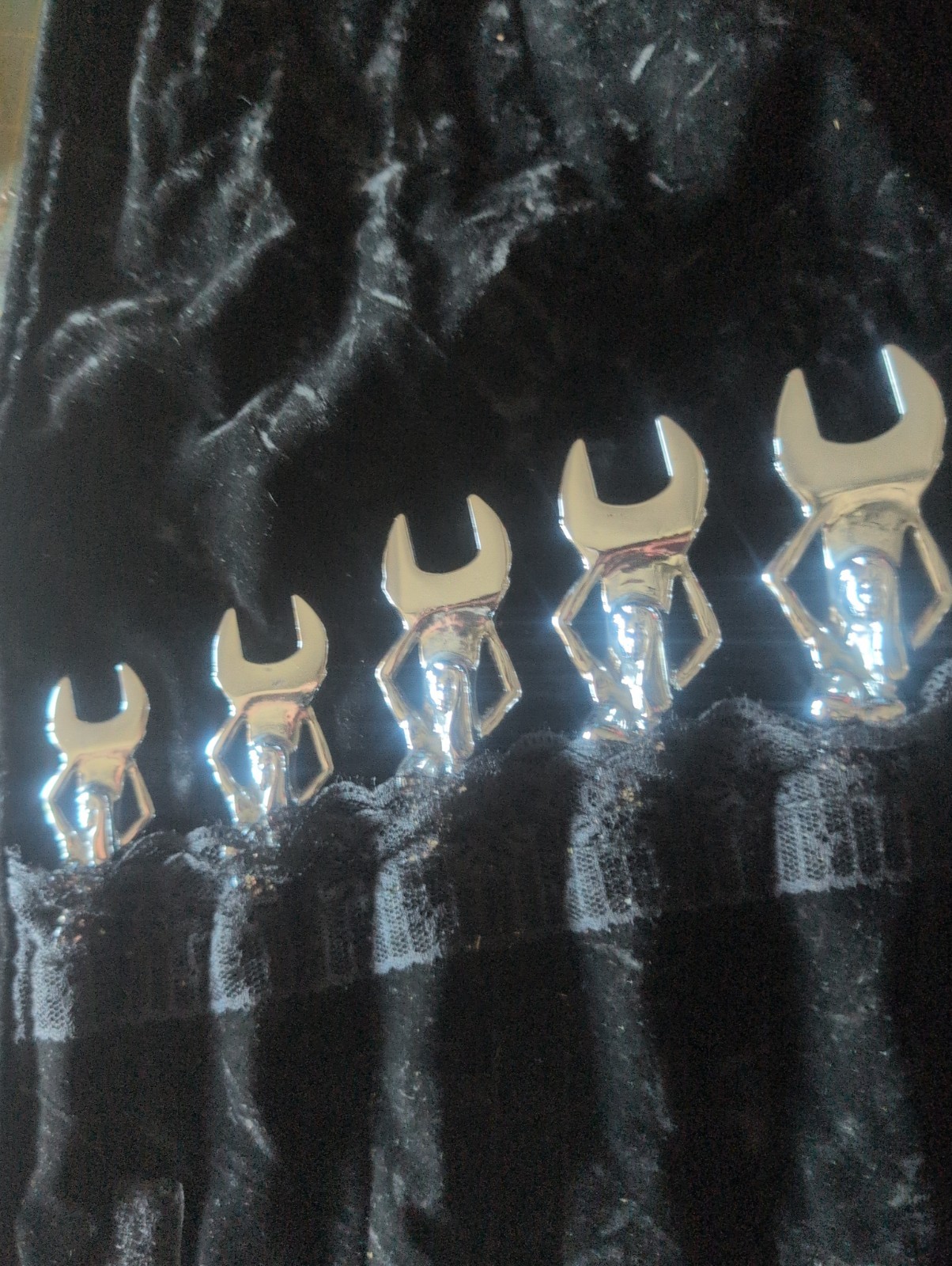 No Fear Wrench Set SAE With Valvet Tote Nos
