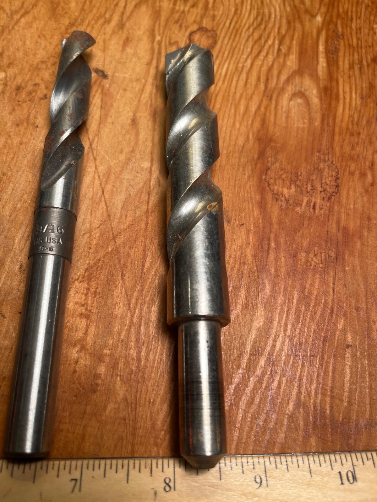 Lot of 3 Vintage Drill Bits Hardware Tools