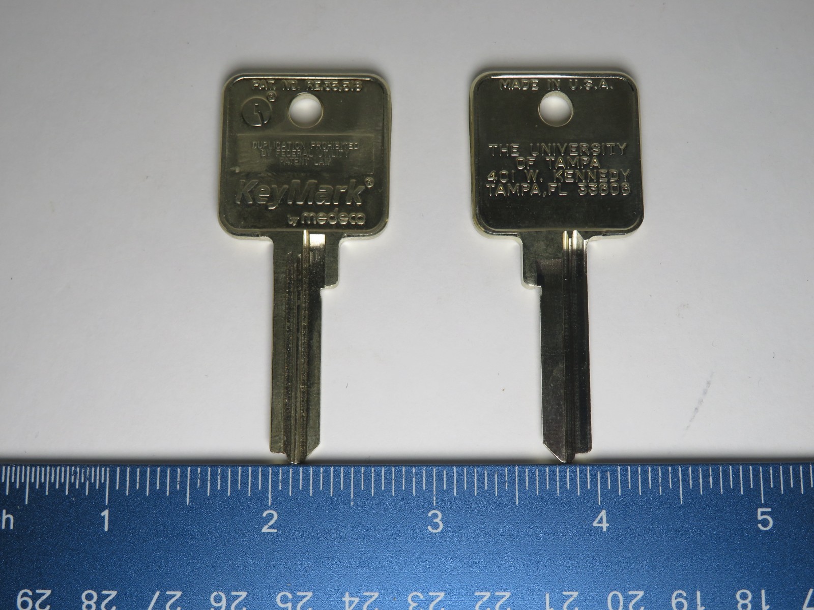 (2X) MEDECO – Uncut Square Headed Key Blanks