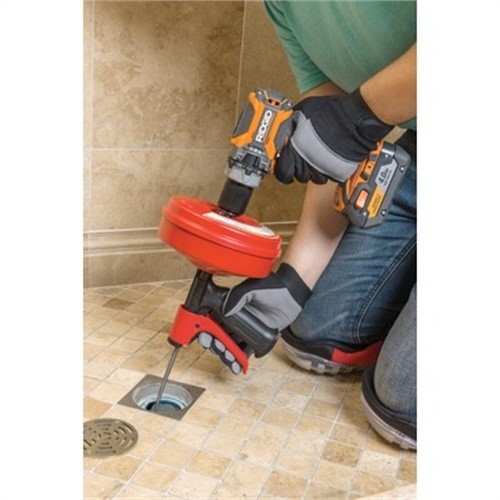 Ridgid 57043 Manual Power Pistol Grip Winding Drum Auger 1/4 Dia. x 25 ft. L – O