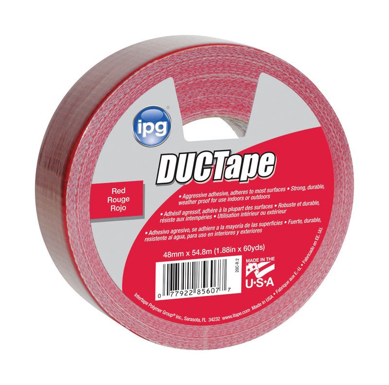 IPG 20C-R2 Polyethylene JobSite Red All-Purpose Duct Tape 1.88 W in. x 60 L yd.